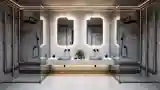 Industrial Bathroom with Concrete