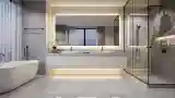 Marble Bath with City View