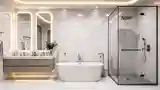 Glamour Bathroom with Marble Elegance