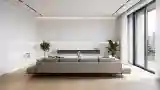 Minimalistna sala w minimalistycznym stylu