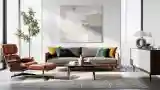 Sunlit Mid-Century Modern Living Room