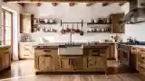 Rustic Kitchen with Wood