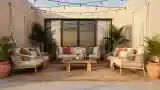 Bohemian Terrace with Woven Furniture
