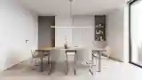 Nowoczesna sala przyjęć z drewnem