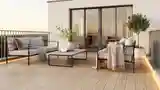 Terrasa Skandynawska z Drewnem i Metalu