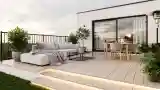 Terrasa Skandynawska z Drewnem