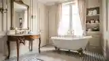 Klasyczna łazienka z wanną na nogach