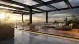 Spacious Industrial Terrace Lounge