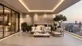 Glamorous Terrace Lounge with Marble