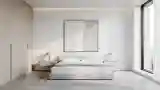 Sufitowy Łóżko z Drewna i Betonu