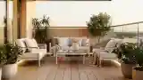 Terrasa Skandynawska z Drewnem