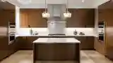 Modern Kitchen with Warm Wood Tone
