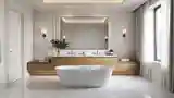 Modern Classic Bathroom with Marble Floor