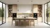 Modern Kitchen with Wood Accents