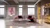 Luxury Industrial Living Room