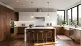 Modern Kitchen with Warm Ambiance