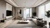 Elegancki Salon Modernistyczny