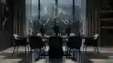 Elegantly Lit Modern Dining Room