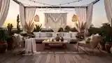 Bohemian Terrace with Chic Elegance