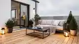 Terrasa Scandynowska z Drewnem