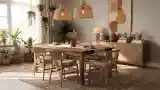 Elegancki Stół Do Jadalni W Style Boho