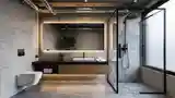Industrial Bathroom in Concrete