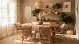 Elegancka Jadalnia Boho z Włókna