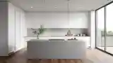 Minimalistyczna Kuchnia z Kamieniem