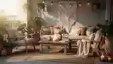 Boho Taras z Wzgórzem