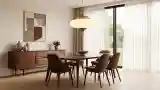 Scandinavian Dining Room in Walnut