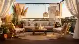 Boho Terrasa z Wiskozą