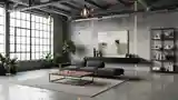 High-End Industrial Living Room