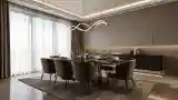 Dining Room with Marble Elegance