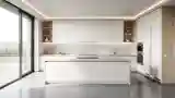 Minimalist Kitchen with Wood and Concrete