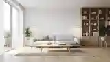 Skandynawski Salon z Drewnem