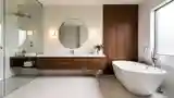 Lakoniczna łazienka w stylu nowoczesnym