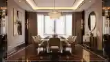 Luxury Dining Room with Marble Floors