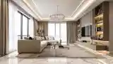 Marble and Gold Living Room
