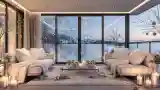 Modern Luxury Terrace in Winter