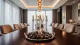 Modern Luxury Dining Room with Wood