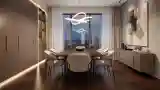 Elegant Dining Room with Warm Ambiance