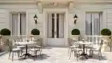 Marble-Top Terrace Lounge