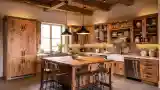 Rustic Kitchen with Wood Accents