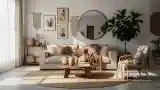 Elegant Bohemian Living Room