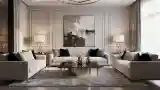 Classic Lounge with Marble and Brass