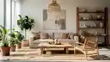 Elegancki Pokój W Spałym Stylu Boho