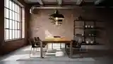 Industrial Dining Room with Raw Charm