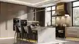 Glamour Kitchen with Marble and Steel