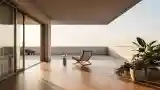 Balkon w stylu minimalistycznym
