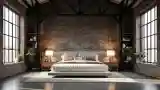 Luxurious Industrial Bedroom Retreat